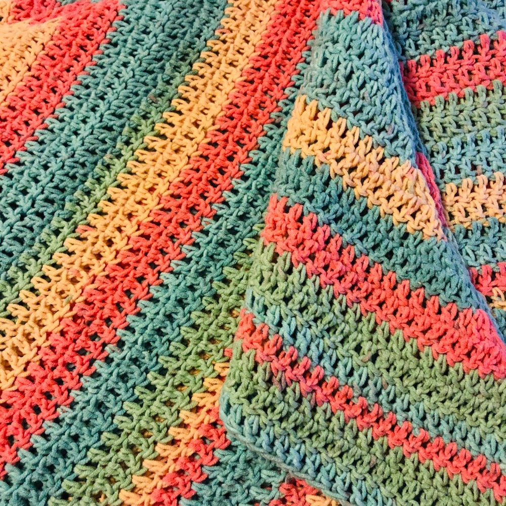 Crochet Triangle Shawl Scarf πΌ Handmade πΈ NEW - Picture 4 of 4